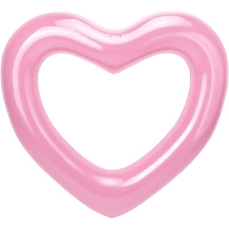 Uppblåsbara Badringar, 120 cm Hjärtformade Pool Float Loungers Rör