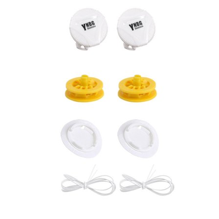 Nopea kiinnitys No-Tie nauhat pyörivällä lukolla 4 kpl, valkoinen, pikalukko ja yksipainallusvapautus