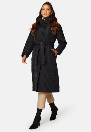 GANT Quilted Coat 19 EBONY BLACK Klær