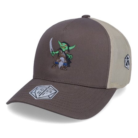 Critiql Hit - Bruin trucker Cap - Fodder Goblin D20 Brown/Khaki Trucker @ Hatstore