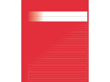 Skrivhäfte 17x21cm baslinj röd - Lyreco - Skola och förskola - Förbrukning skola häften - Skrivhäften