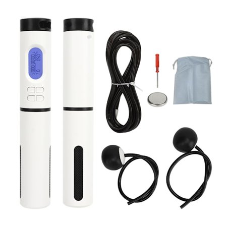 Elektronisk Hopptau Trening Vektet Håndtak Smart Trening Hopptau Svart 2.8meter