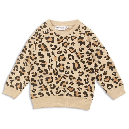 Småbarn Baby Jente Gutt Rund Hals Genser Pullover Langermet Skjorte Bluse Topper Varm Høst Vinter Klær Leopardtrykk Genser