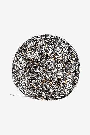 Jotex - Pallo TRASSEL 50 cm Musta - Osta Joulun koristevalot Jotex