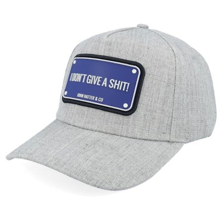 John Hatter & Co - Grå adjustable Keps - Baseball I Don't Give A Shit Grey A-frame Adjustable @ Hatstore