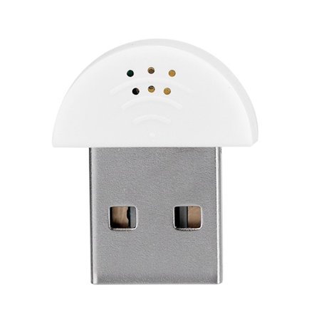 Kannettava USB Mini Studio Mikrofoni Äänitys MIC Adapteri PC Tietokone Valkoinen