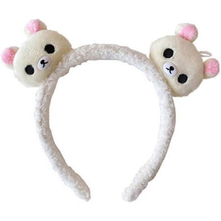 Dame Sød Bjørn Hårbånd Hovedbøjle Rosa Ører Tegneserie Dyr Hårbånd Retro Blødt Hårpynt