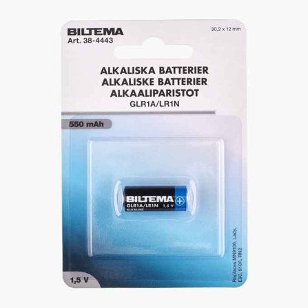 Biltema - GLR1A/LR1N alkalisk batteri 1 5 V