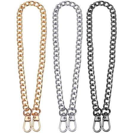 3 st Handväskekæder, Ersättningskedja till Handväska, 120cm Axelväska