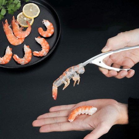 Ruoan kuorinta työkalu ruostumaton teräs katkarapu kuorinta laite työkalut keittiöön