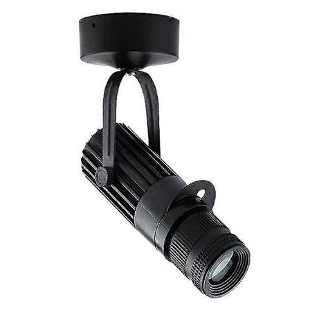 Pintaan asennettava kohdevalaisin, säädettävä polttoväli, LED-kohdevalaisin, baari, ravintola, KTV-projektiolamppu, zoomattava kattovalaisin, musta 