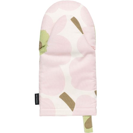 Marimekko Pieni Unikko grytvante, vit/rosa | Matlagning > Köksredskap > Grytlappar och Grytvantar | Bagaren och Kocken