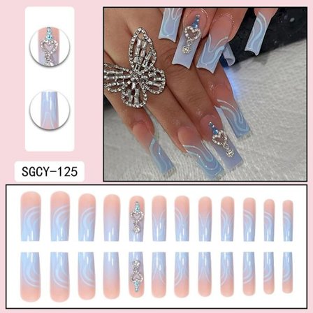 2 lådor 24 st/kartong Fake Nails Press On Nail Tips 05-2BOXS 05-2BOXS