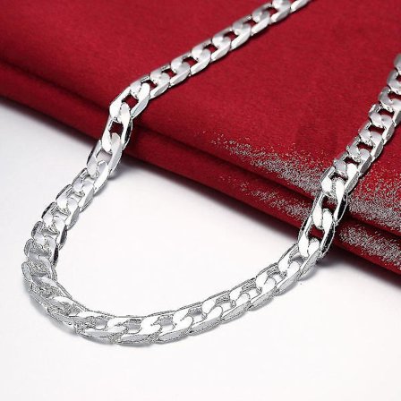 925 Sterling Silver herrhalsband