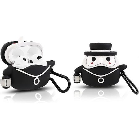 Passform designad för Airpods 3:e generationen 2021, Silikon Tecknad Sött Fodral Skyddande Stötsäkert Skal för Airpods 3 Pingvin