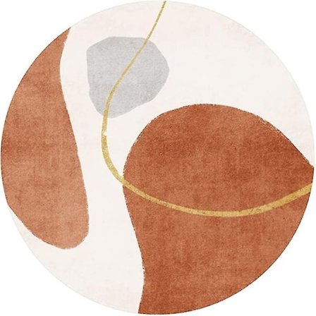 Rund Skrivbordsstolsmatta, 120 cm Halkfri Kontorsstolsmatta för Hårda Golv, Vattentätt Golvskydd - Xin