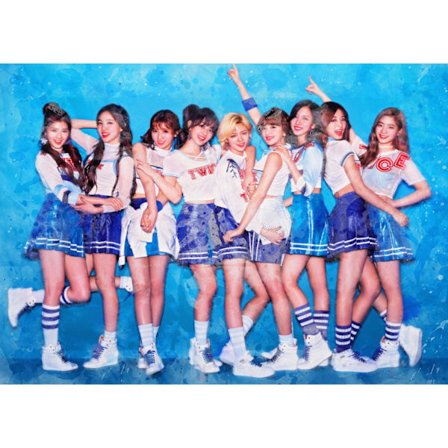 A3 Print - K Pop - Twice Blue