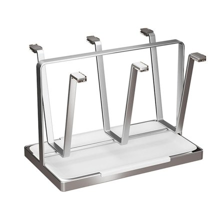 Torkställ för muggar i rostfritt stål med 6 krokar för kaffemuggar, glasflaskor, hållbar