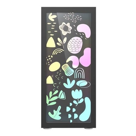 Darkflash DK210 Graffiti PC-koffert (svart)