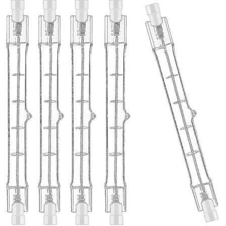 5 kpl R7s halogeenivalaisimia 78mm 80W 230V, R7s halogeeniputki 78mm, himmennettävä R7s halogeeniputki