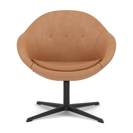 Varier Furniture Kokon Club - Brown Leather - Black base