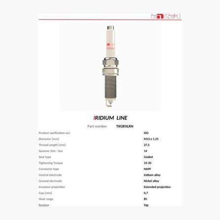 Tändstift TXG85ILRN