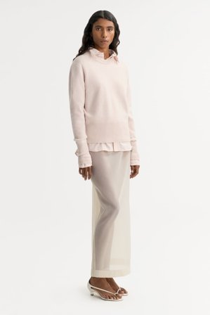 Soft Goat - Classic crewneck - XS - Powder