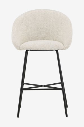 Venture Home - Barstol Velvet 2-pak - Hvid - Barstole & -taburetter - Fra Homeroom