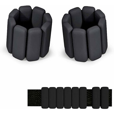 Håndvægte, ankelvægte styrketræning, hvert par 2 pund, justerbar armbånd bærbar ben håndled rem ring til fitness træning gåtur R