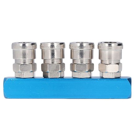 Högkvalitativ 20*20mm G1/4 gasvägs gasfördelnings- och avgasbas med