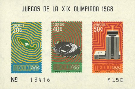 Mexico 1968 - MICHEL blok 15 - Miniark - Postfrisk