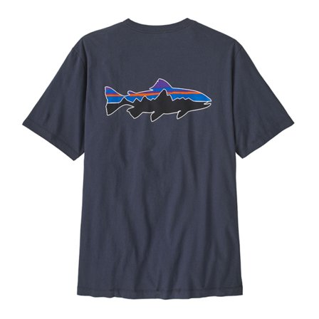 Patagonia M's Fitz Roy Trout T-Shirt Smolder Blue - XL