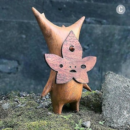 Trä Korok -patsas käsityökoriste pelien ystäville Zelda Breath of The Wild (FMY) C