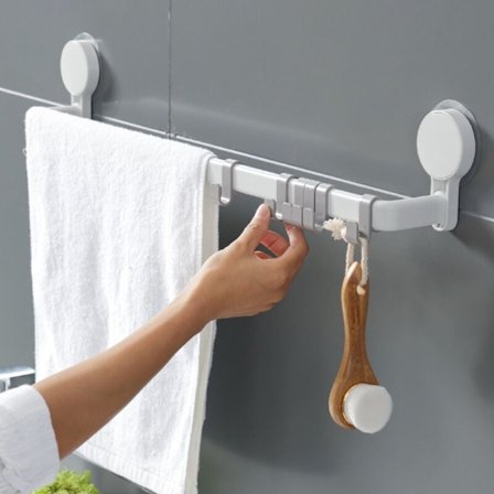 Pyyhekisko, seinään kiinnitettävä imukuppipyyheteline 70 cm pyyheteline ilman porausta voimakkaalla voimalla uudelleenkäytettävä pyyheteline 