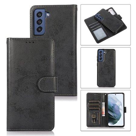 Samsung Galaxy S21 FE - LEMAN Wallet etui