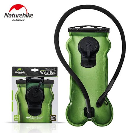 Naturehike 3L hopfällbara vattenpåsar Vattenblåsa Hydration Pack Förvaringsväska Löpning Bergsbestigning Vandring Vattenpåsar NH30Y030-D