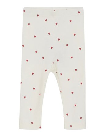 Minymo Leggings Aop Rib - Cream - 50