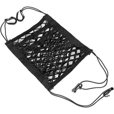 3-lags bilnettaske, nettaske til bagsædet, bilnet til hunde, sikkerhedsdør til børn bagpå, opbevaringsnettaske til føreren