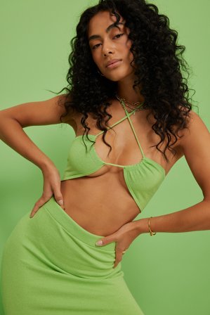 Picked by Hanna Schönberg Strick-Top - Tubetops - Grün - XX-Large