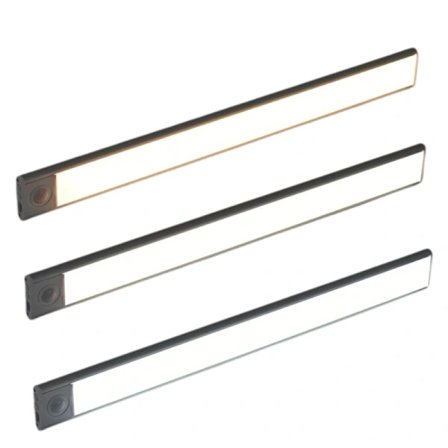 Allsidig LED-benkbelysning, 16-tommers oppladbare skaplamper med håndbølgesensor, dimbar underskapsbelysning for kjøkken, arbeidsbenk-Glad