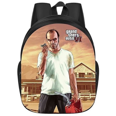 Grand Theft Auto Backpack Student Skolväska