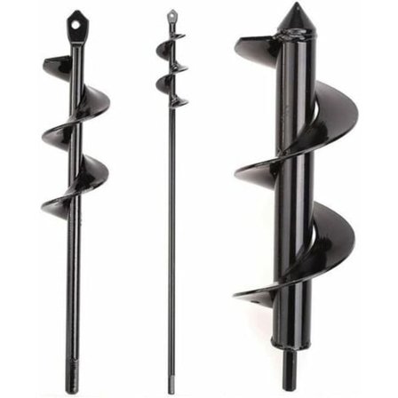 3 stk spiralbor, hagebor, hagebor, bor for planting av trær, busker, spiralbor, plantebor