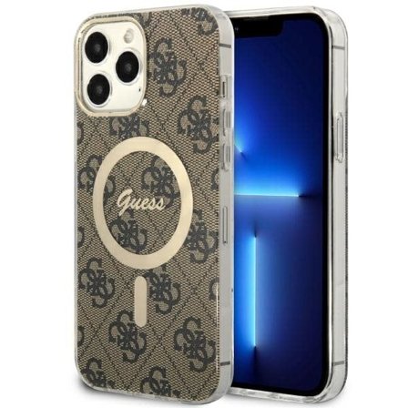 Guess GUHMP13XH4STW iPhone 13 Pro Max 6,7" brun/brun hardcase 4G MagSafe