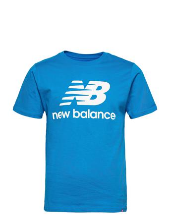 Essentials Stacked Logo Tee T-shirt Blå New Balance