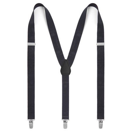 Wąskie ciemnoszare szelki dla mężczyzn - Szelki na klipsy