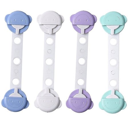 4 stk. Barnelåsbeskyttelse Barnlåser Dører Lås Lås Sikkerhetsbeskytter