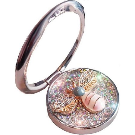 Ring Holder Mobiltelefon Ring Holder 360 Roterende Ring Holder Sølv Bi, Legering Emalje Bi, Kompatibel med Smartphones