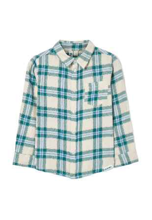 RIKIKI Rutig bomullsskjorta CONOR Skjortor & blusar Grön 104