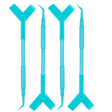 10 Stycken Återanvändbara Ögonfranspermanentpinnar i Plast