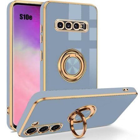 Coque - Samsung - Galaxy S10e - Stødabsorberende - Drejelig Støtte - Blå